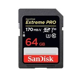 Home -SANDISK SD extreme pro 64gb